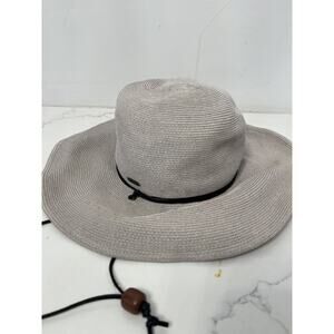 Sunhat Womens The Hats Co. by Filippo Catarzi Italy Black/Brown Outdoor Beach